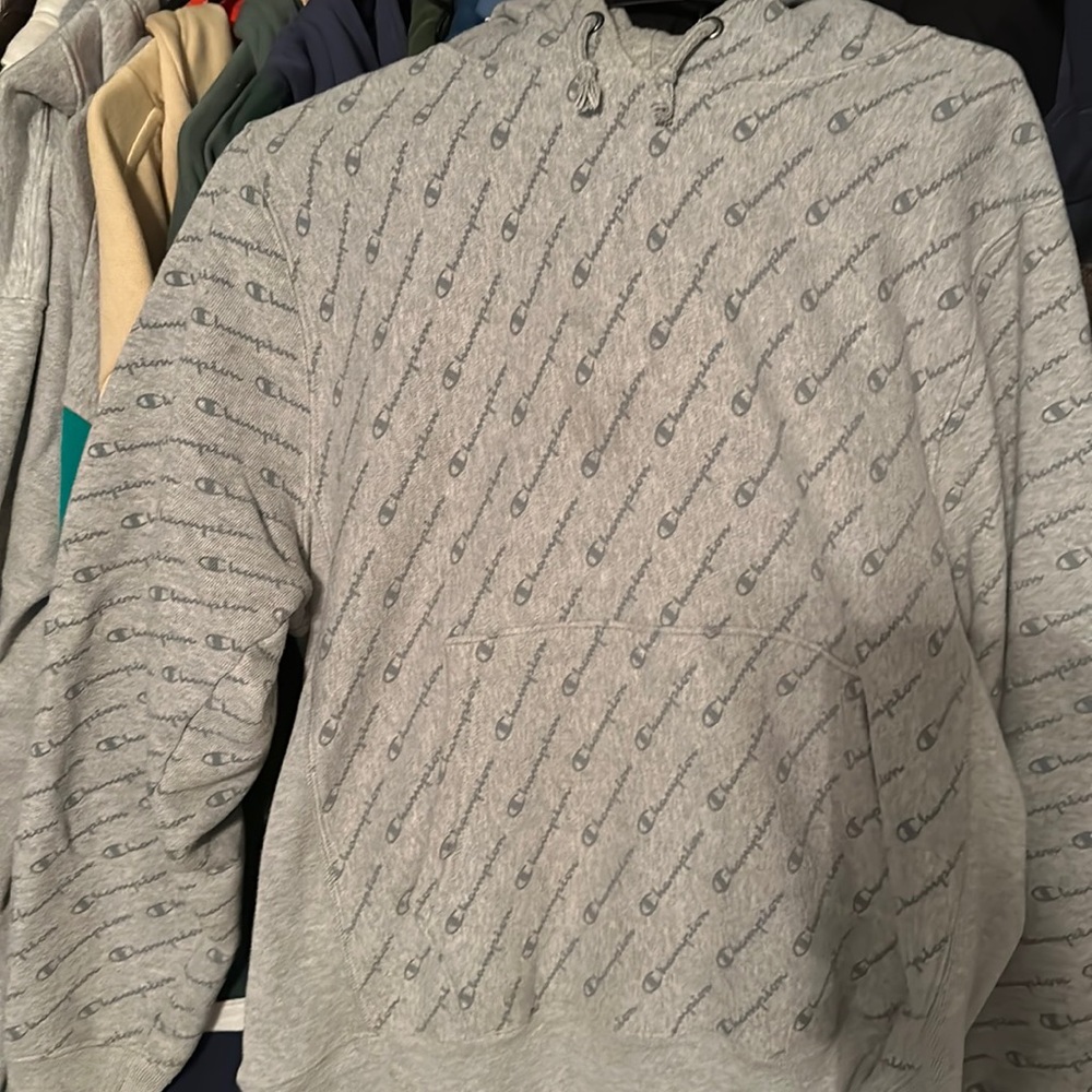 Champion hoodie, size medium.